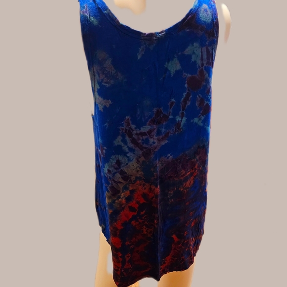 TIE DYE Stretchy Rayon Hi-Lo Crop Top *11 Colors Avail. OS NEW - Picture 8 of 10